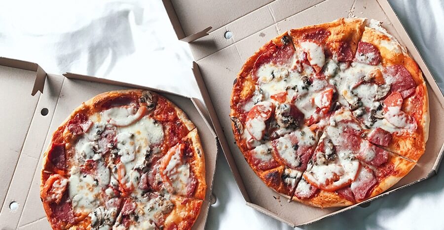 Luxe pizza in doos